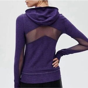 Free people movement markle mesh hoodie size small